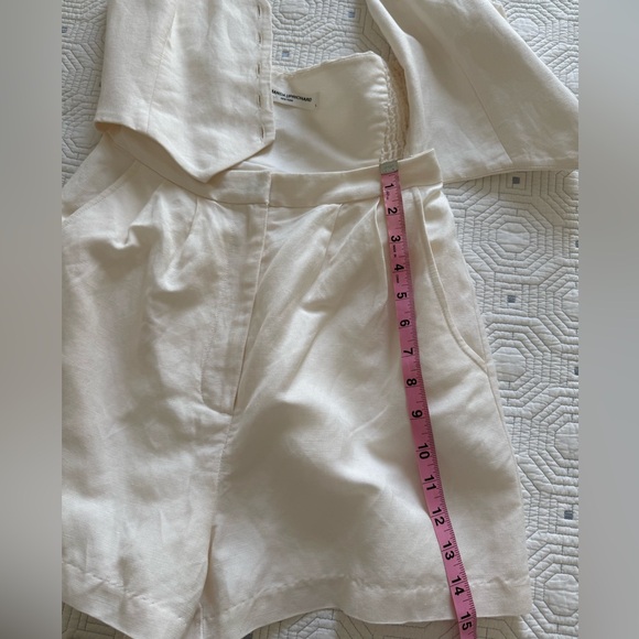 NWT-Amanda Uprichard off white Halter Button-Down Romper - Picture 11 of 12